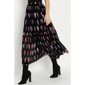 David Bowie Ziggy Two-Tier Sheer Midaxi Skirt